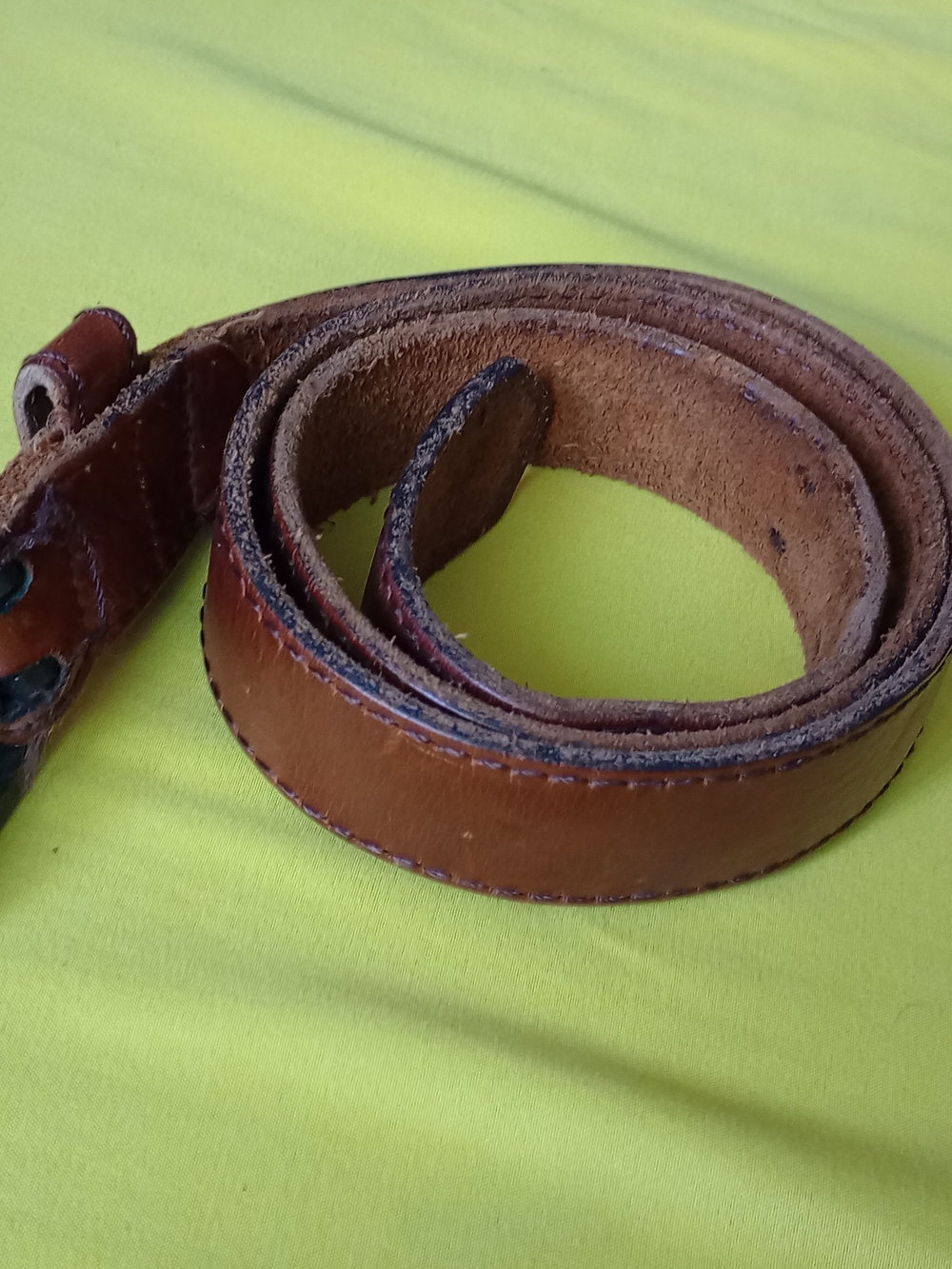 Boy Scouts of America (BSA) oil-tanned leather belt. 27 inches